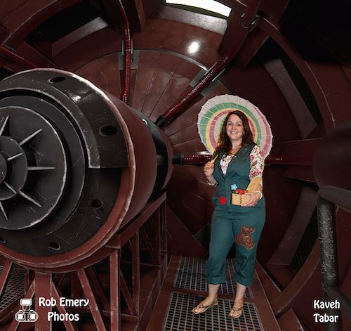 Kaylee in the Firefly engine room